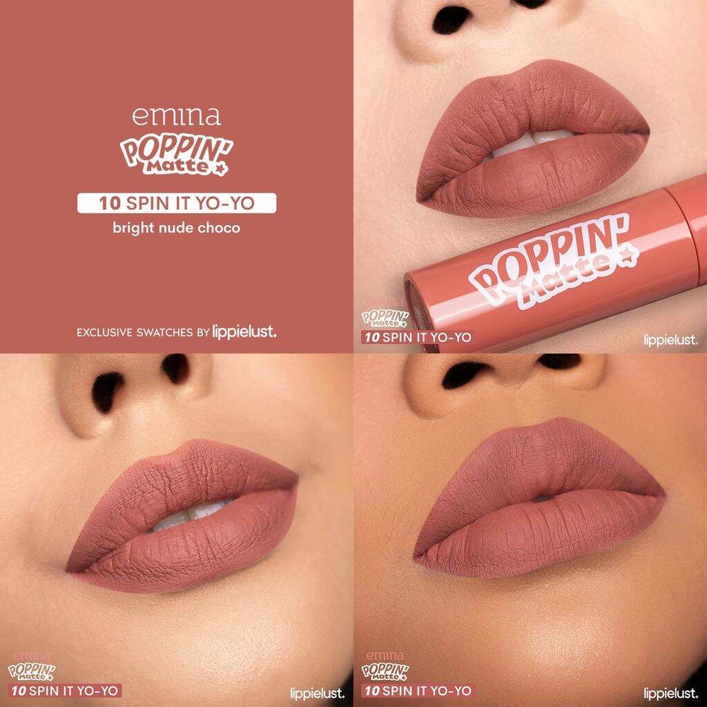 galerybeautysemarang [NEW Color 1-10] Emina Poppin Matte - Lip Cream