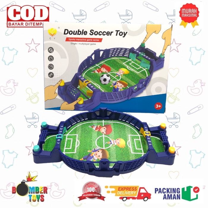 MAINAN ANAK LAKI PEREMPUAN KELUARGA SEPAK BALL DOUBLE SOCCER TOYS LOMBA BOLA ADU UNIK JARI LUCU SERU