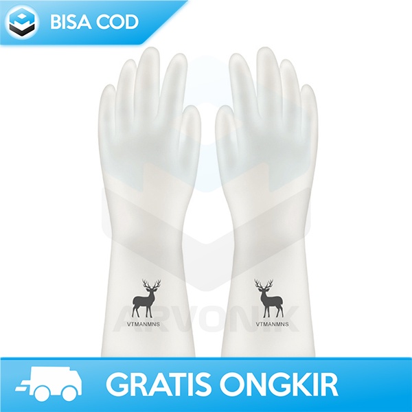 HAND GLOVES KARET PVC SARUNG TANGAN CUCI PIRING ANTI LICIN DAN NYAMAN