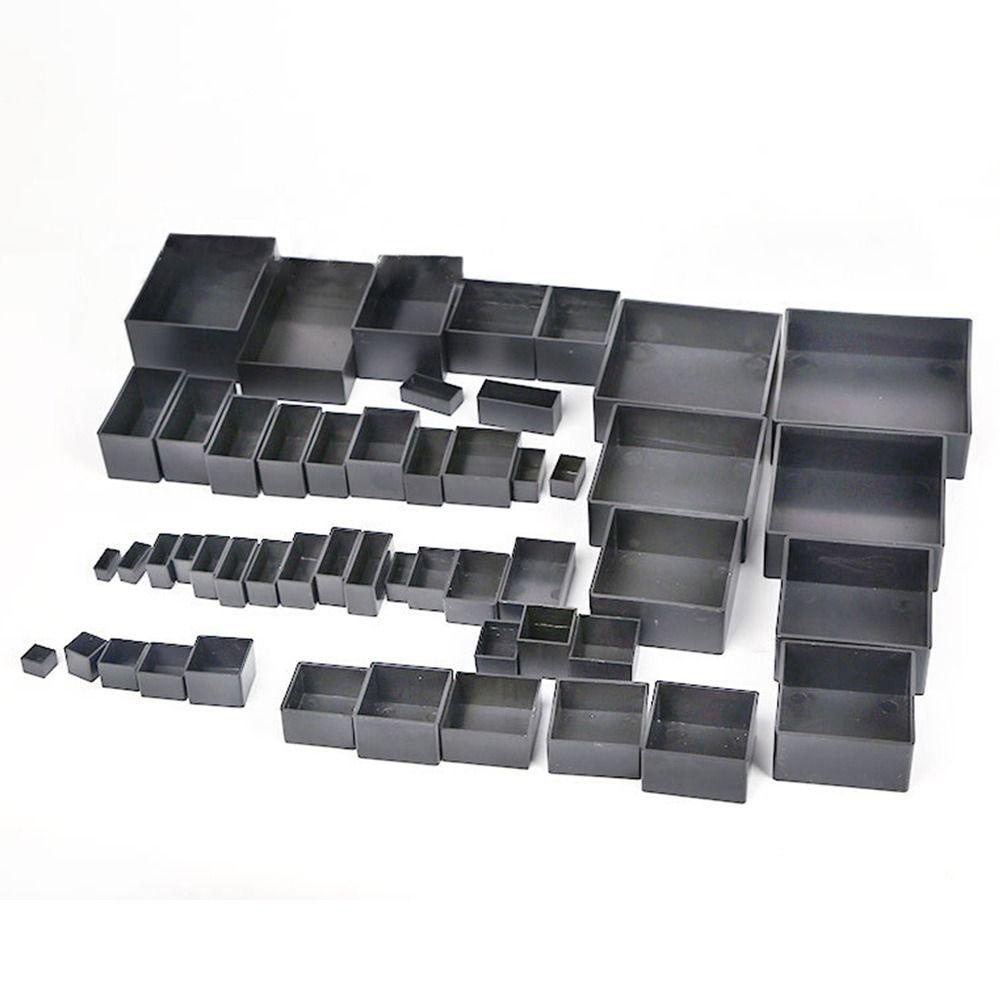 Populer 4pcs Kotak Proyek Elektronik Hitam ABS Plastik Kualitas Tinggi Instrumen Case