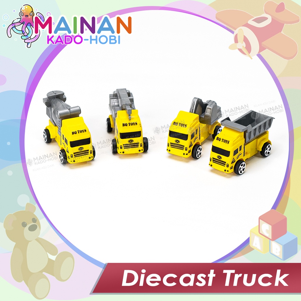 SOUVENIR KADO MAINAN MINIATUR DIECAST CAR MOBIL TRUK KONSTRUKSI