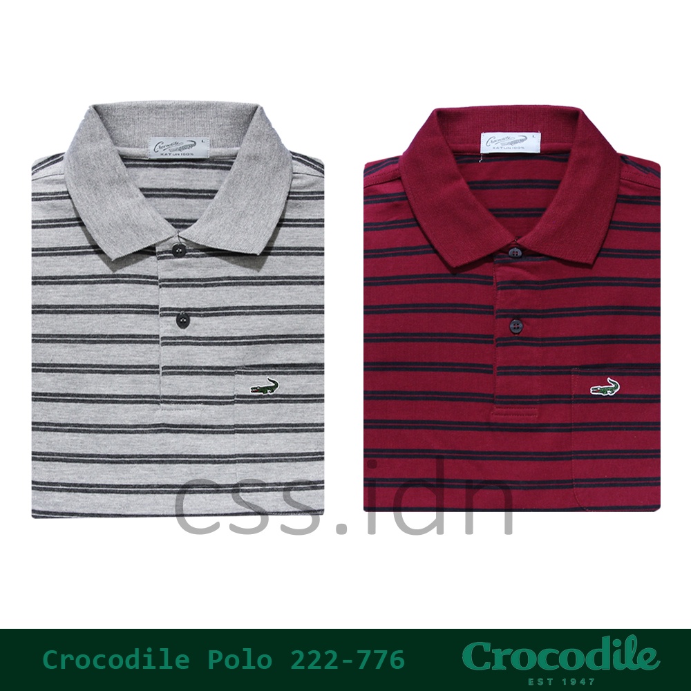 Kaos Kerah Polo Pria Crocodile Slim Fit 222-776