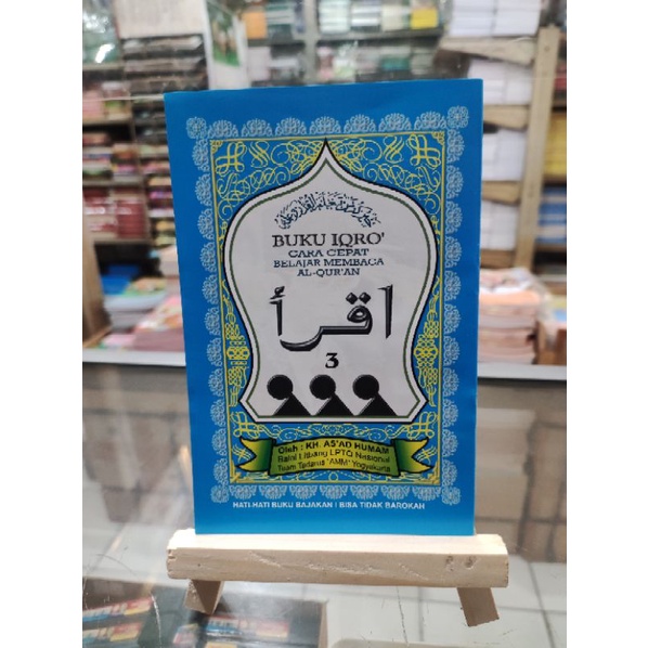 Iqro' Besar Jilid 3. Iqro' receh, Iqro' per jilid. ukuran Buku tulis a5