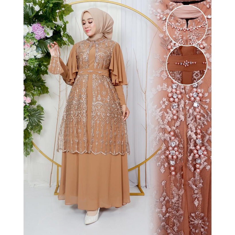 GAMIS EMIRA DRES KOMBINASI SERUTY BABY DOLL MIX PAYET MUTIARA| GAMIS KONDANGAN| GAMIS PESTA| GAMIS TILE| GAMIS MUTIARA| GAMIS CINDERELA| GAMIS MUTIARA