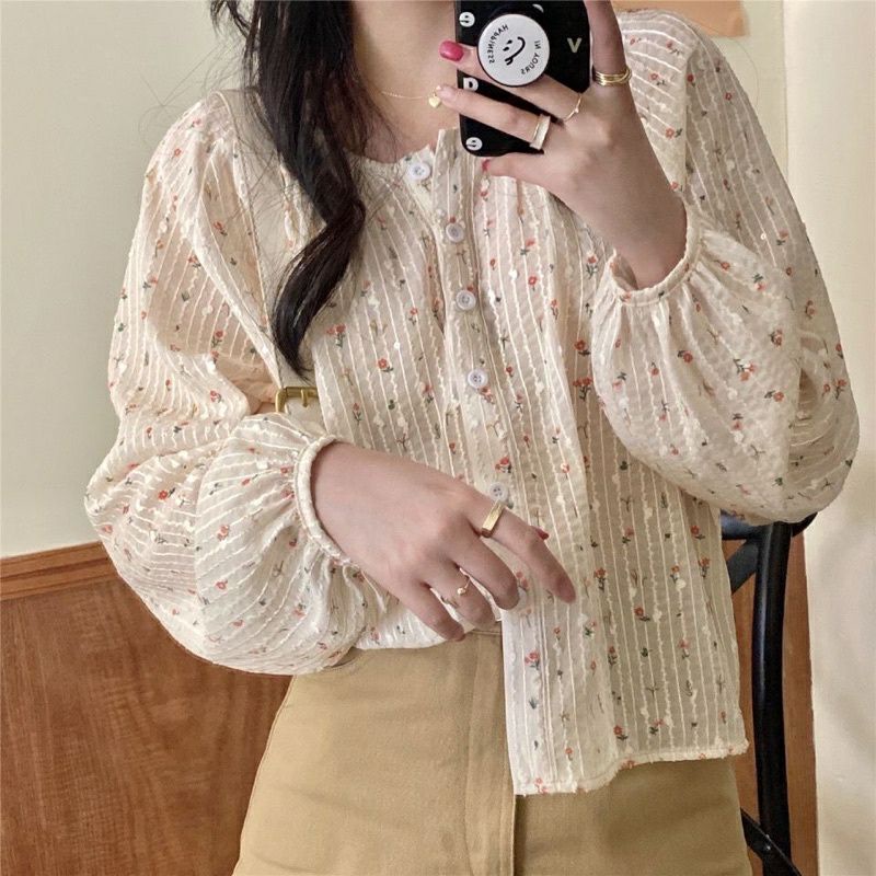 KOREAN CIFFON FLORAL BLOUSE