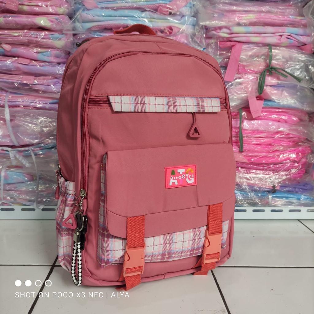 Tas Alto Tas Sekolah Alto Anak Perempuan Tas Bacpack Alto Free Gantungan