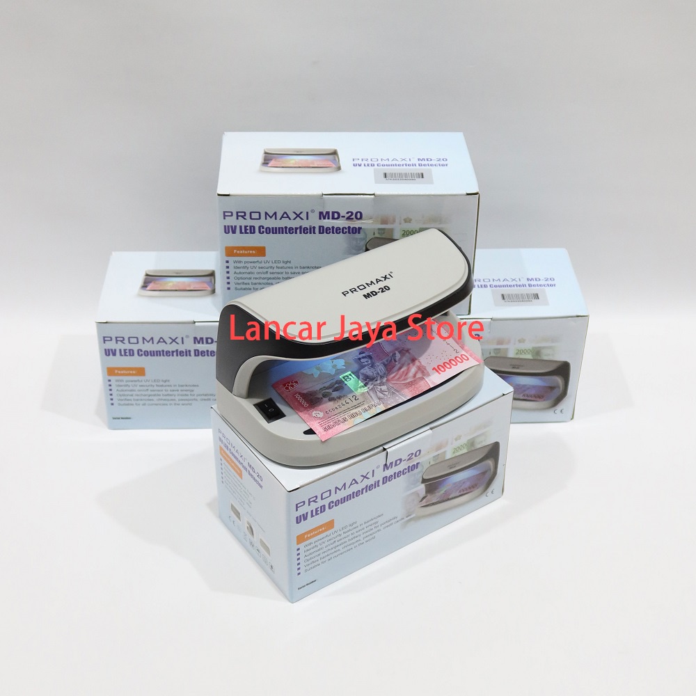 Cek Deteksi Uang Palsu / Lampu UV Detector Uang Rupiah ECOMAC LED 50