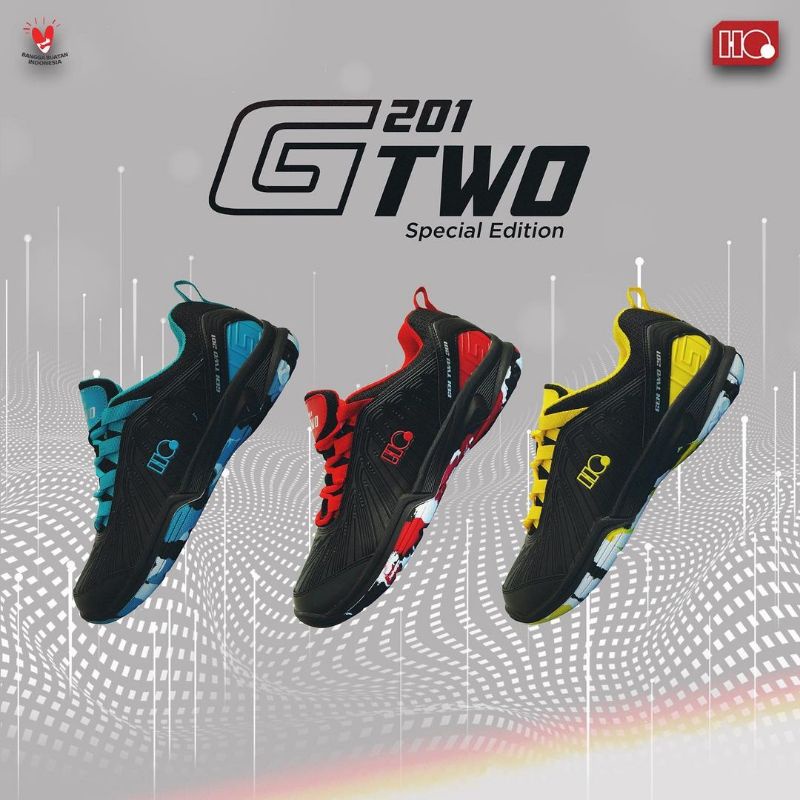 Sepatu Badminton Hi-Qua HiQua G two Shadow Special G Two II Edition 2022 Original