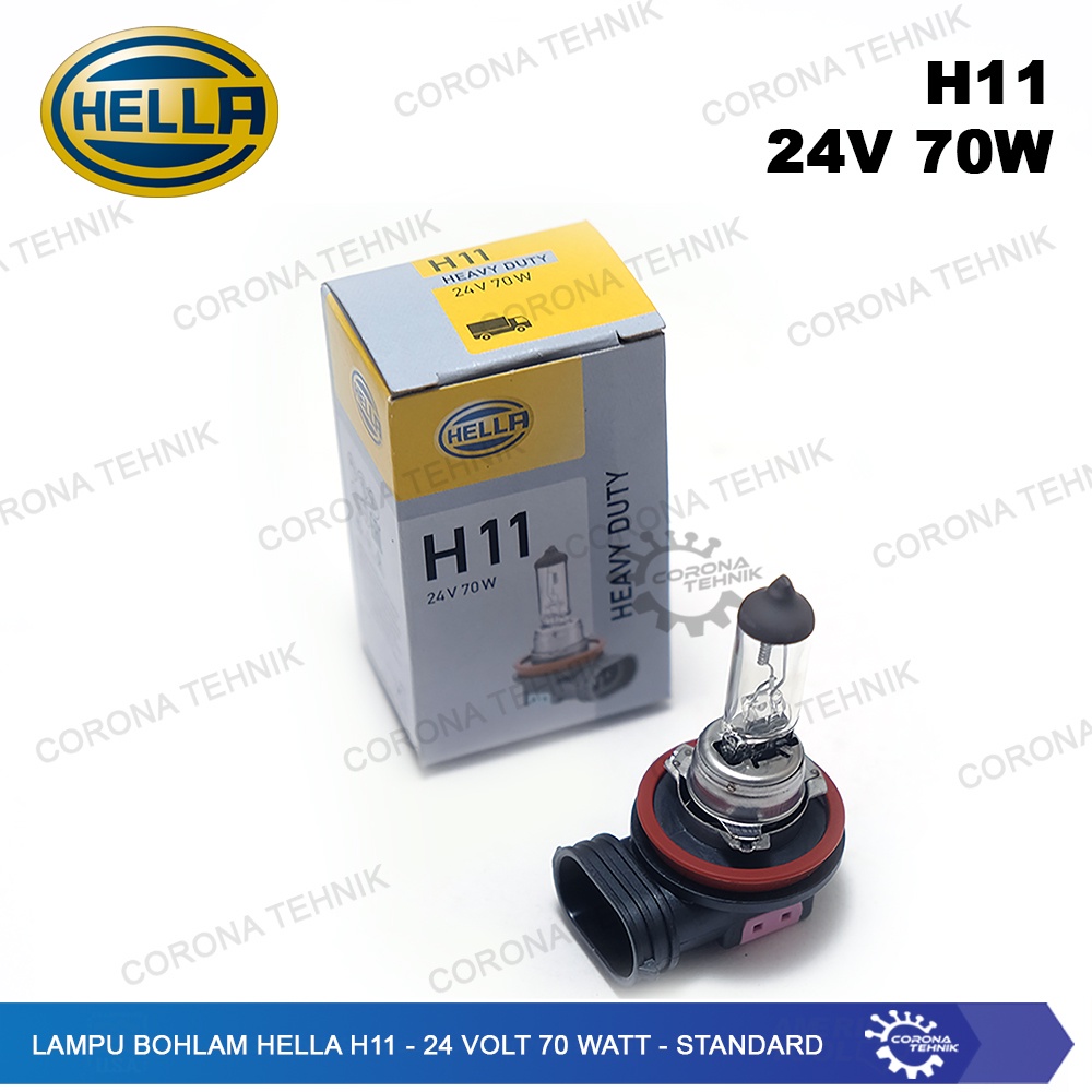 H11 - 24 Volt 70 Watt - Standard Lampu Bohlam Hella