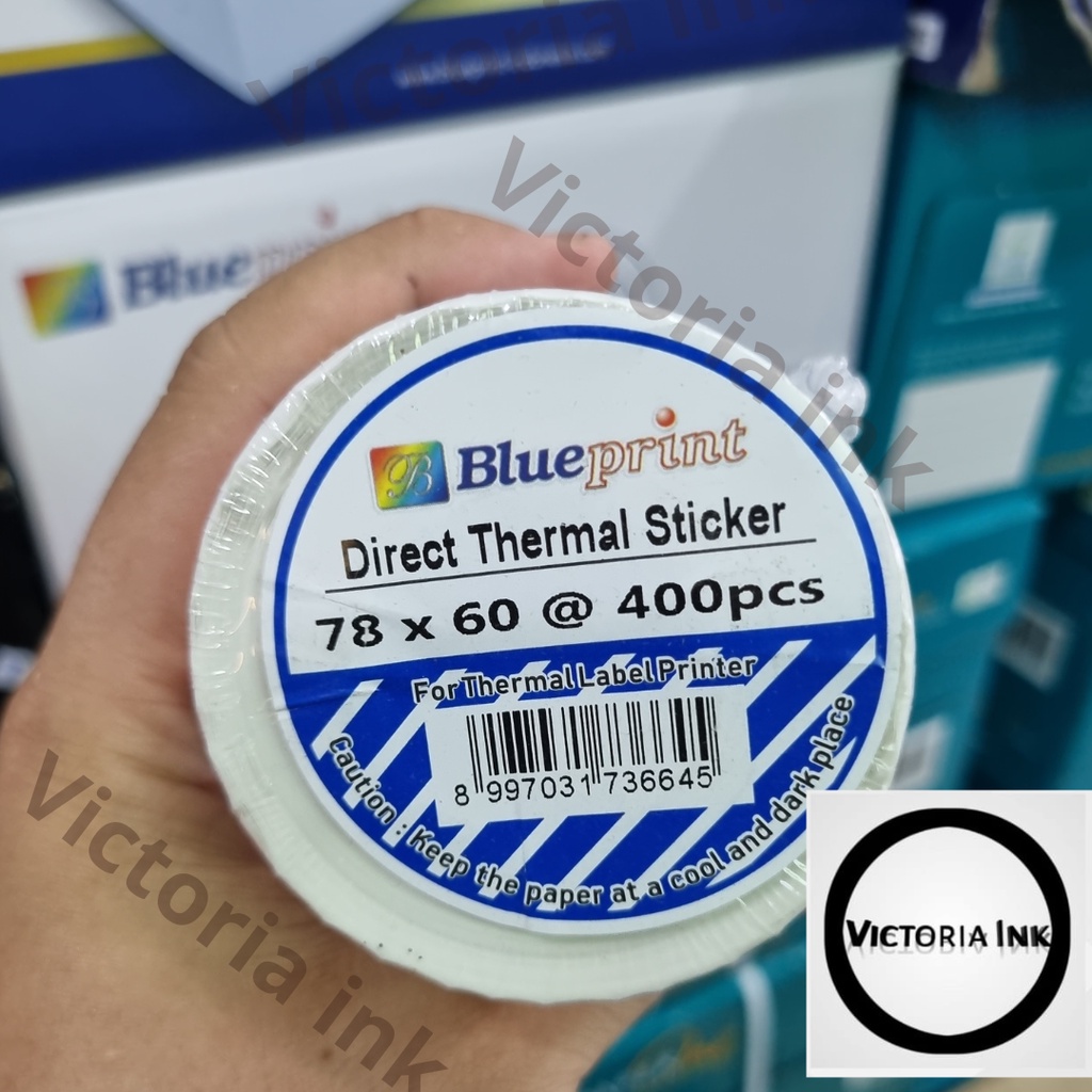 

RB Direct Thermal Stiker 78x60 Blueprint 78x60 isi 400 label Direct Sticker Label Blueprint 78x60