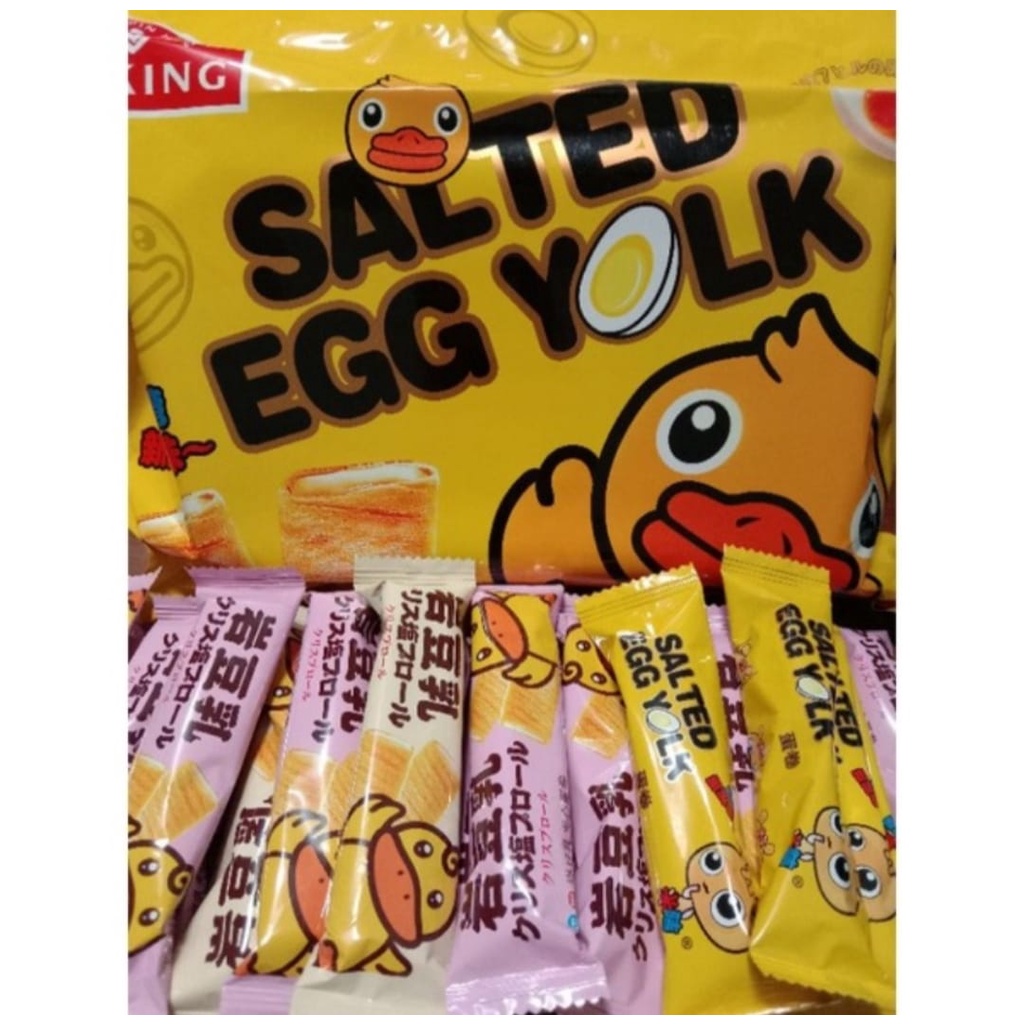 

Salted Egg Yolk Wafer Roll Wafer Kuning Telur Asin Telor Asin Kualitas Premium
