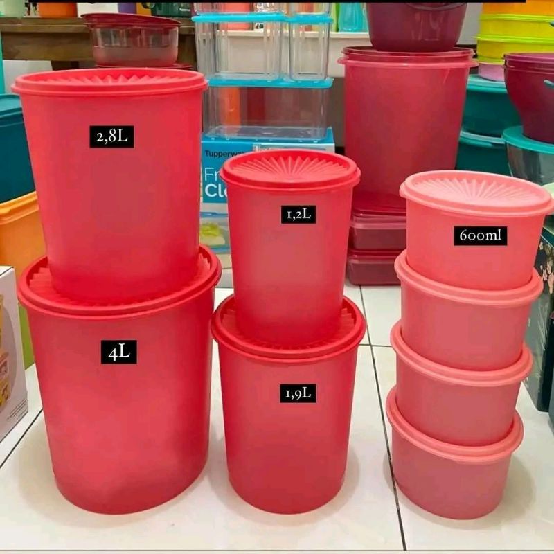 Deco canister tupperware