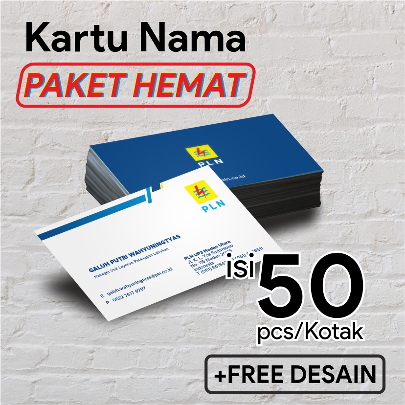 

[ COD ] Kartu Nama | PAKET HEMAT | Kartu Nama Isi 50 pcs | FREE DESIGN + CETAK | MOHON BACA DESKRIPSI
