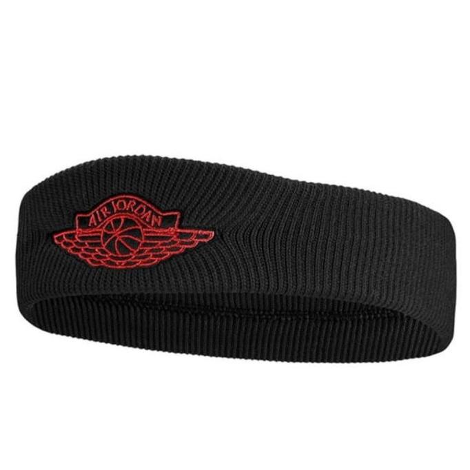 Aksesoris Basket NIKE 360 Jordan Wings Headband 2.0 Black Red Original