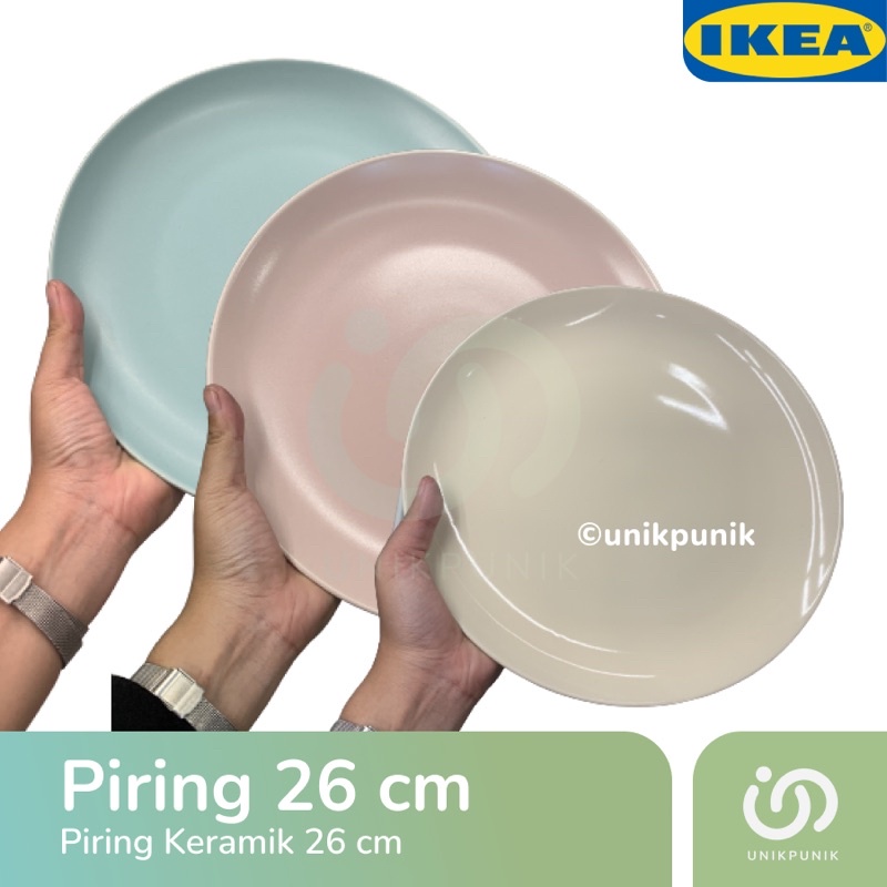 Piring Keramik 26 cm / Piring Premium / Piring Keramik Fragklar IKEA