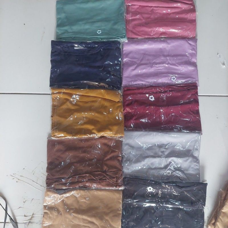 A063 Pasmina Instan PREMIUM jersey kancing Anak 1-10 tahun