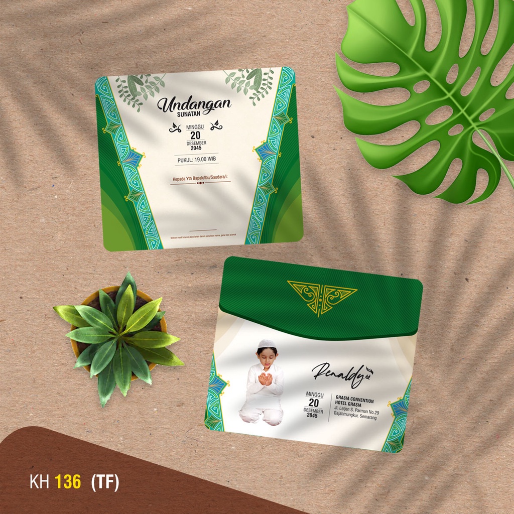 New KHITAN (KH 136 TF) Blanko Undangan | Undangan Murah | Blangko Undangan