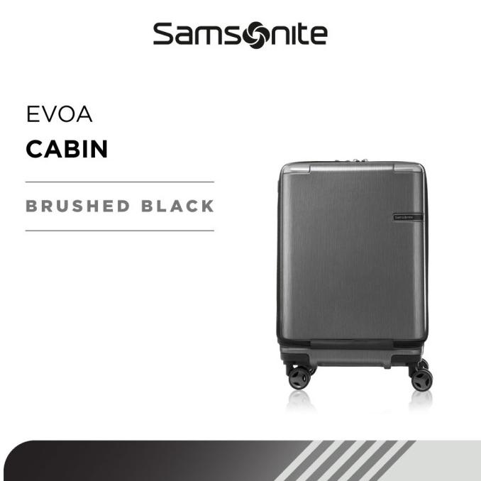 Jual Samsonite Koper Hardcase Evoa Cabin 20Inch Front Pocket Brushed