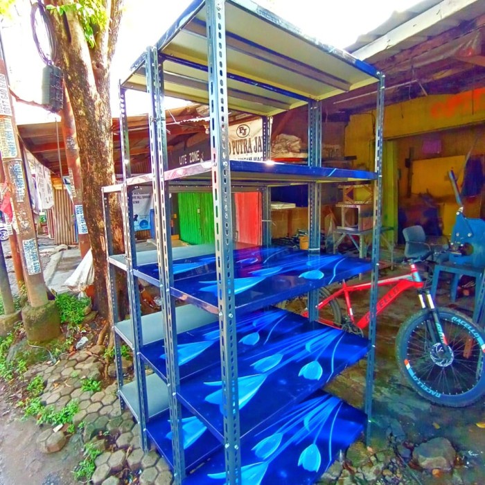 Rak Rak Besi 5 Susun 40X100X200