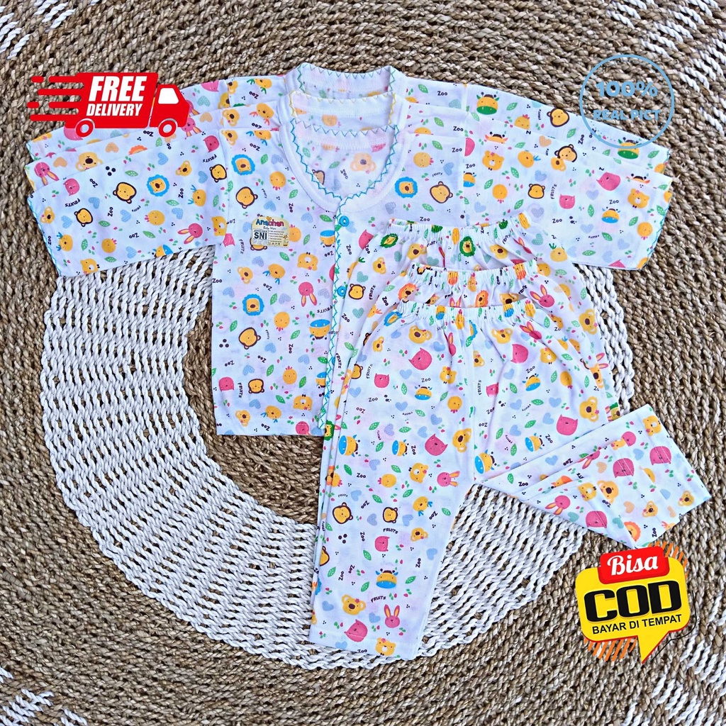 Setelan Baju Bayi Panjang Perempuan 3 - 12 Bulan merk SNI ANACHAN