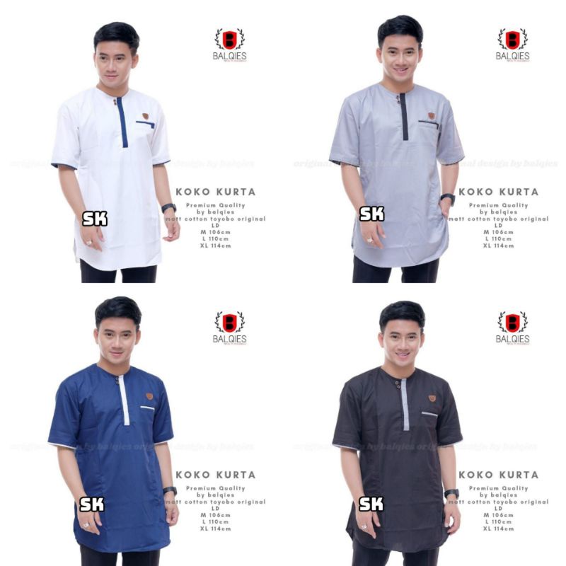 Baju Koko Kurta  Pakistan Terbaru Dari Batik JRH, Atasan fashion muslim pria