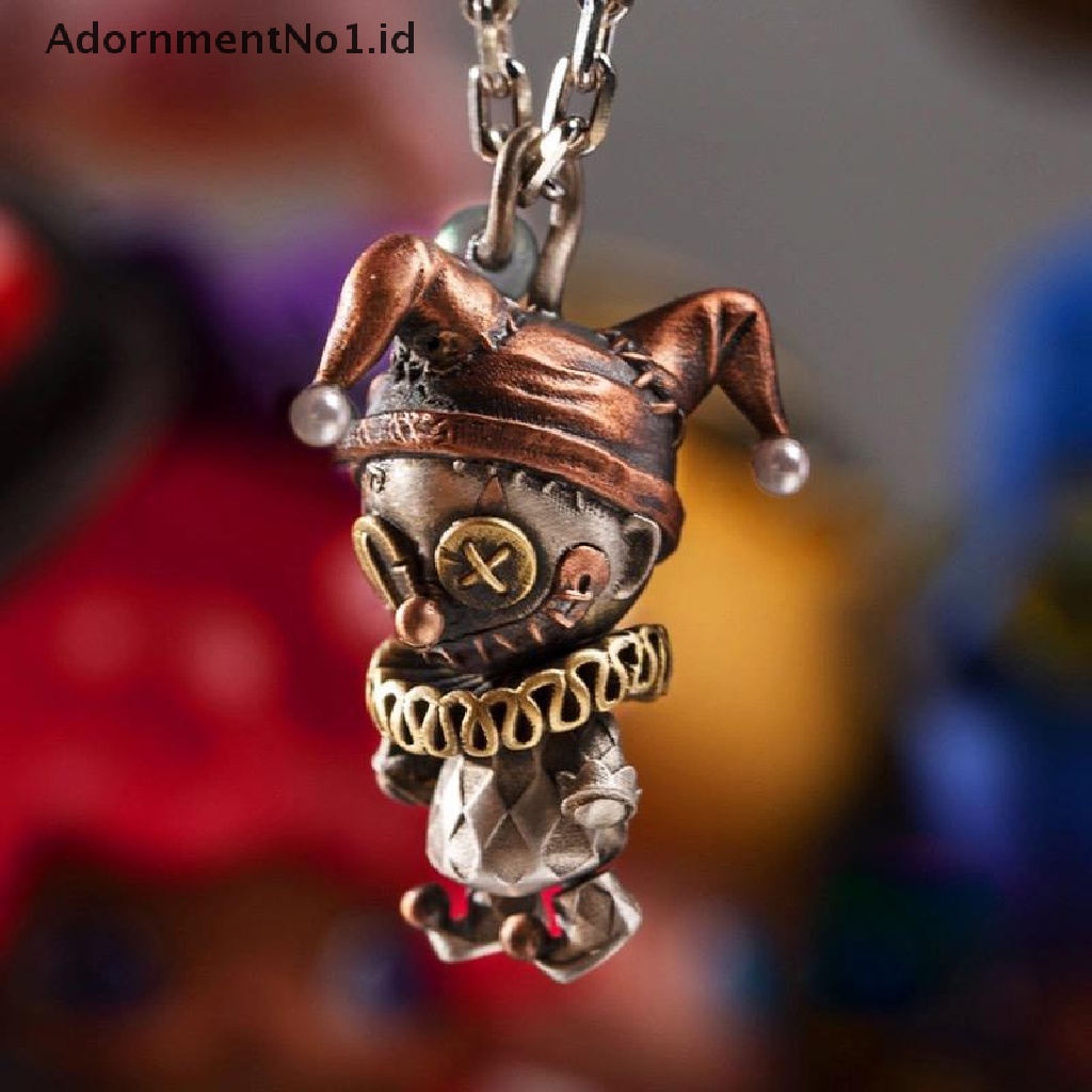 [AdornmentNo1] Boneka Badut Baru Liontin Kepribadian Retro Populer Fashion Kalung Perak Pria [ID]