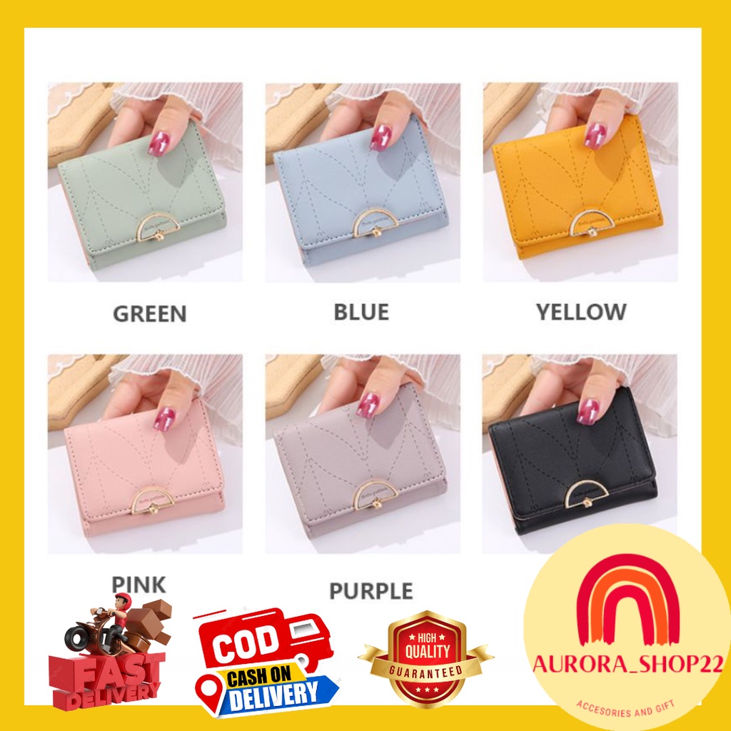 [COD] DOMPET LIPAT MINI DOMPET WANITA FASHION IMPORT CUTE LUCU PREMIUM IMPORT WARNA PASTEL ALA KOREA