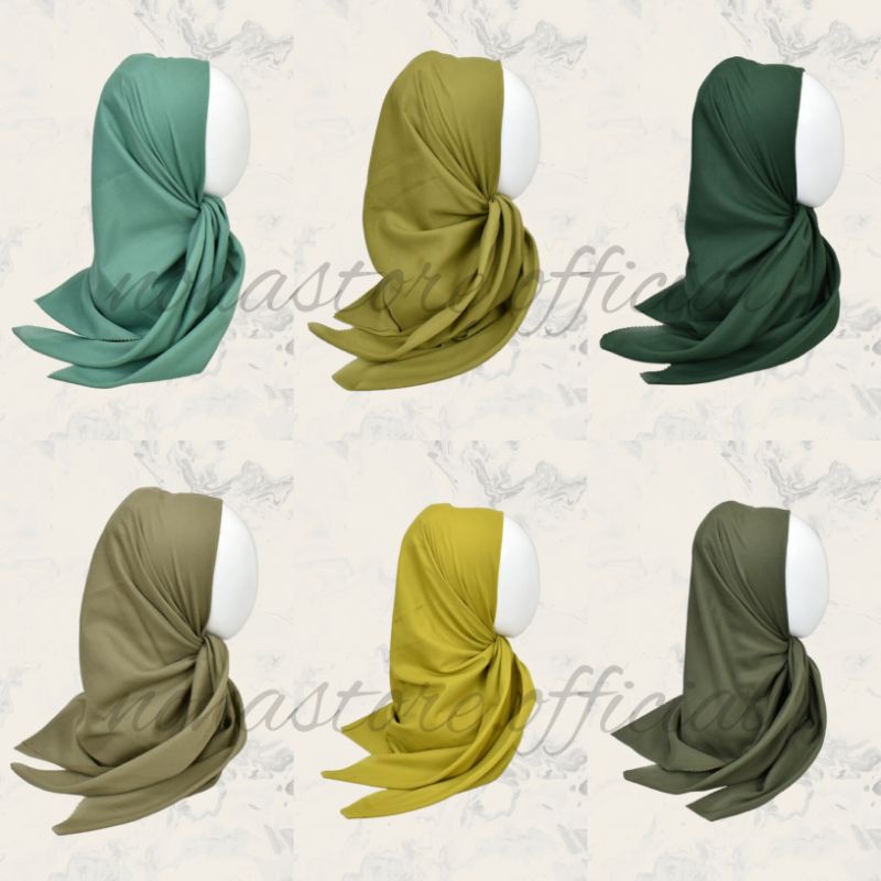 NONA HIJAB VOAL PARIS PREMIUM POLOS SEGIEMPAT VOAL LASERCUT LASER CUT SEGI EMPAT BASIC VOAL POLOS WA