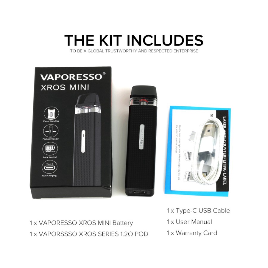 VAPOOR XROS MINI 1000MAH MURAH ORIGINAL 100%