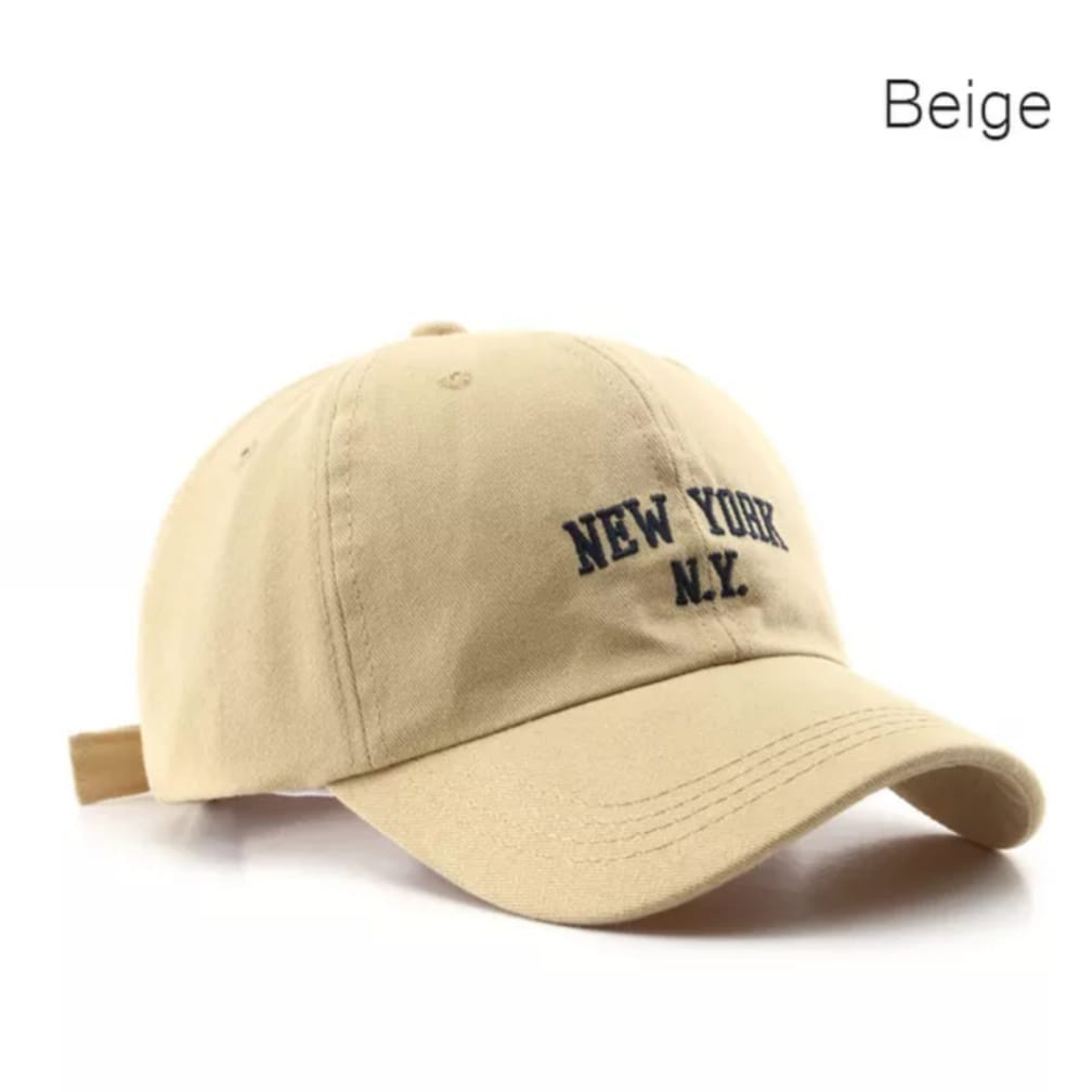 Topi Distro Bordir NEW YORK N.Y Trendy Korean Personalized Cotton Baseball Cap Fashion Men's Sports Female Cap Couple's Hat