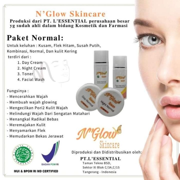 Terbaru  N Glow Skincare N'Glow Bpom