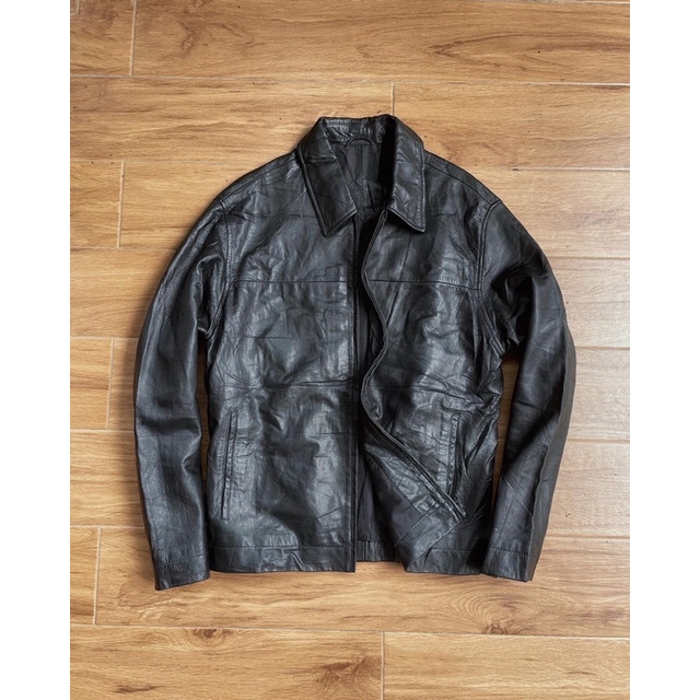 Pull & Bear Jaket kulit asli pl bekas preloved second