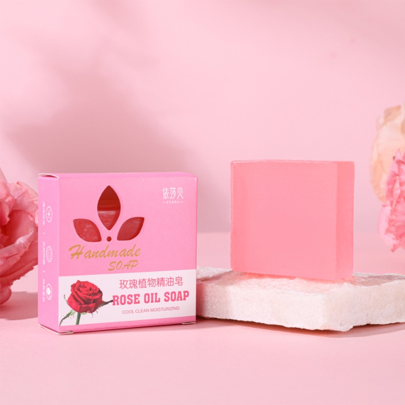 Sabun Mandi Handmade Cologne Rose Oil Soap Cool Cleaning Moisturizing