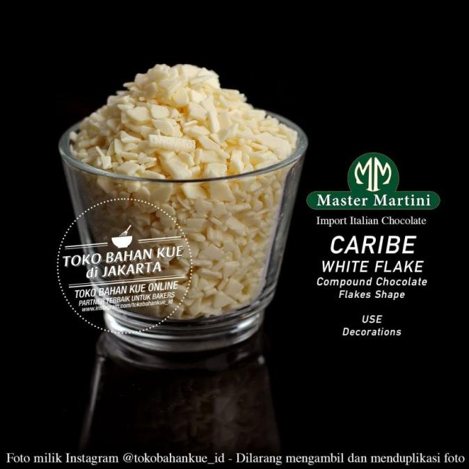 

Master Martini CARIBE WHITE FLAKES 250gr Cokelat Keping Putih
