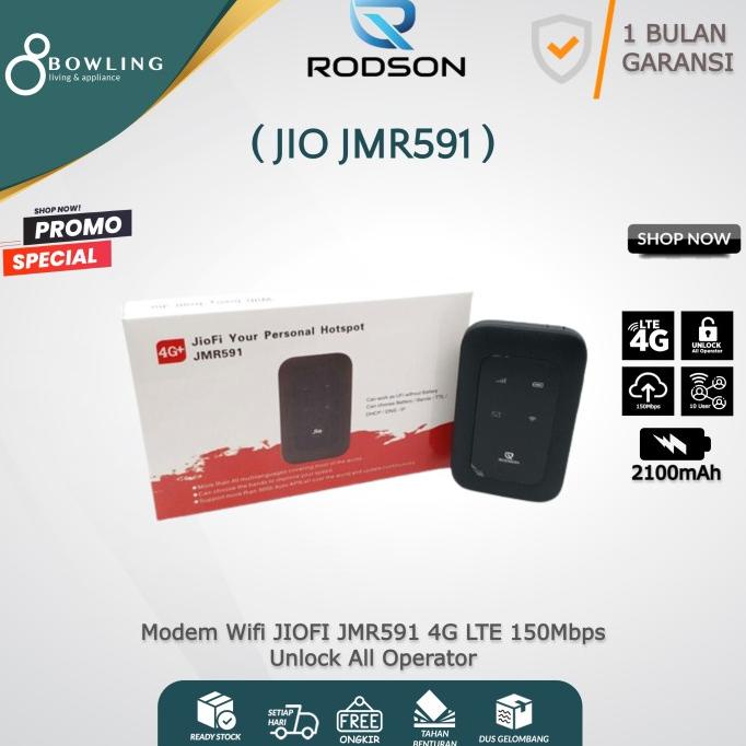 Modem Wifi JIO JMR591 4G LTE Unlock All Operator Mifi JIOFI 150Mbps