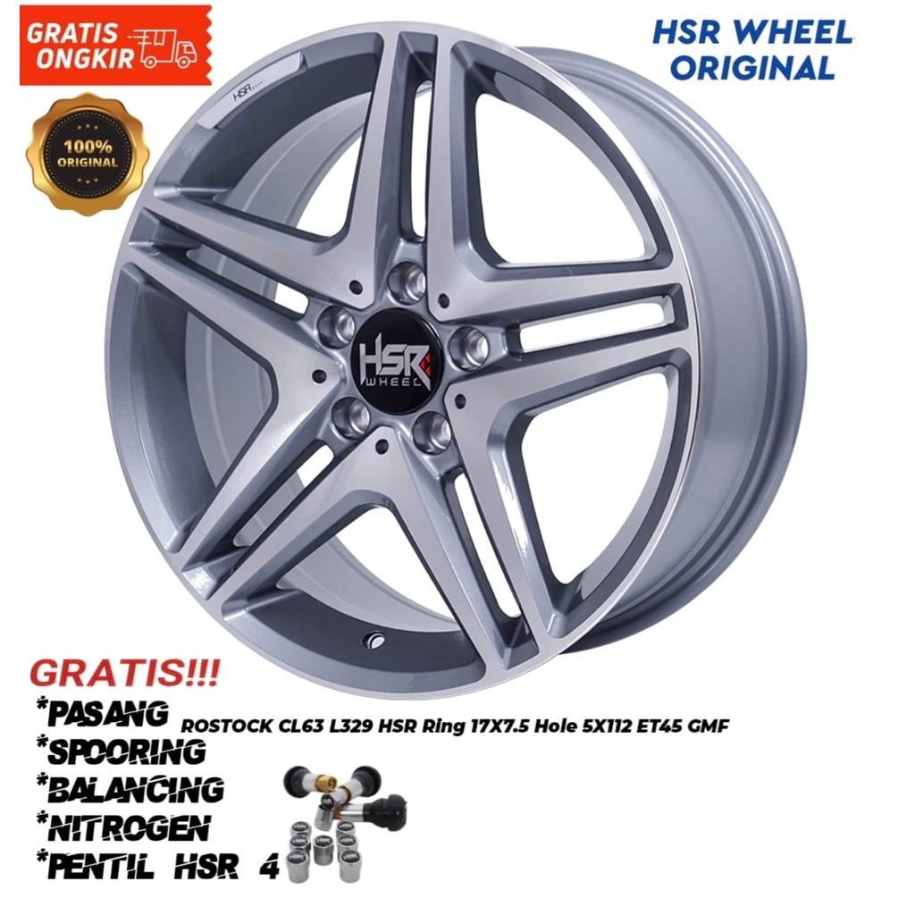 Velg Mobil Hsr Wheel Ertiga,Mercedes,VW  Golf New Ring 17