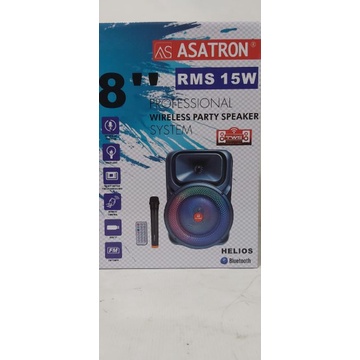 speaker portable asatron 8&quot; helios / speaker asatron helios / speaker metting wireless asatron / speaker wireless asartron garansi resmi / speaker pengajian ceramah acara / speakee bluetooth