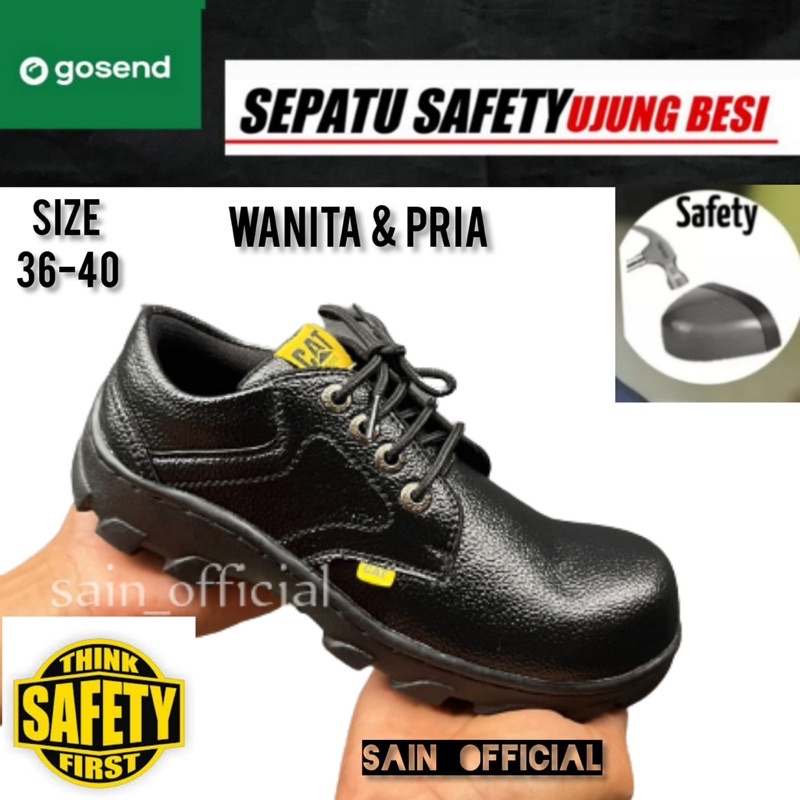 Sepatu safety pria dan wanita sepatu safety ujung besi sepatu kerja lapangan