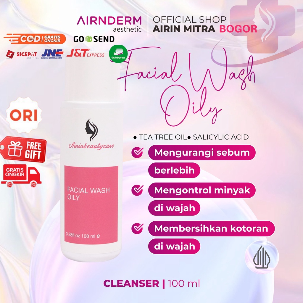Facial Wash Oily Skin Airin, Skincare Airin Beauty Facial Wash Oily