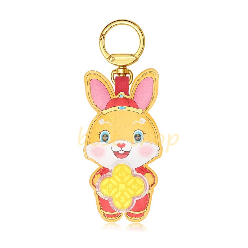 2023tahun Kelinci Kincir Angin Gantungan Kunci Gantungan Kunci Liontin Tas Aksesoris Lucky Cat Lucky Rabbit Set Gift Set Hadiah Tahun Baru