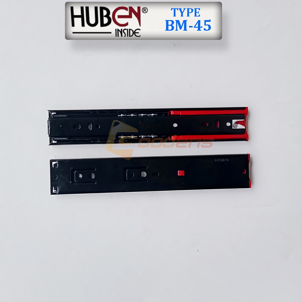Huben BM-45 30cm Rel Laci Slow Motion Full Extension Double Track