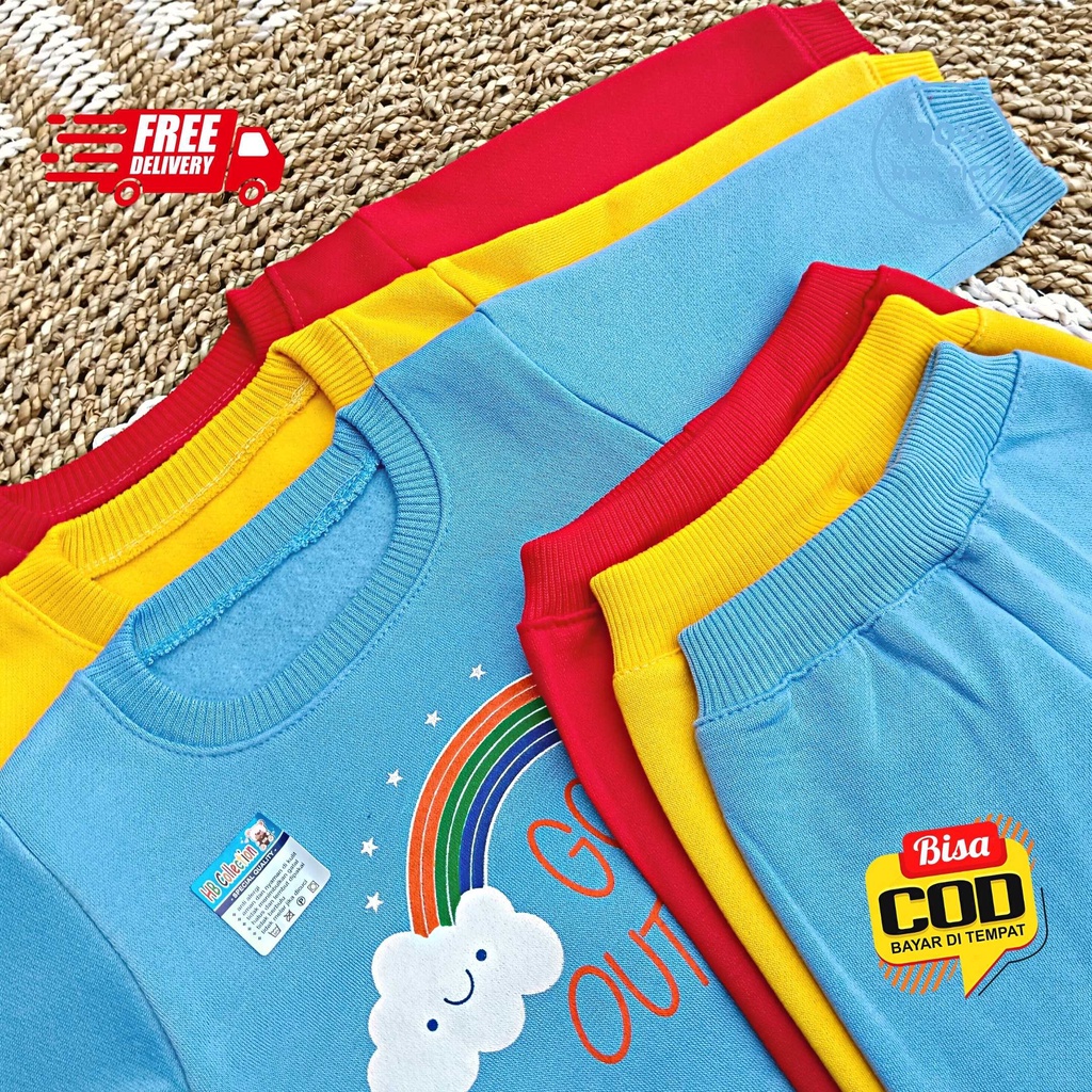 Setelan Jaket Bayi Anak 3 - 18 Bulan HB Collection, Setelan Sweater Anak GO OUTSIDE