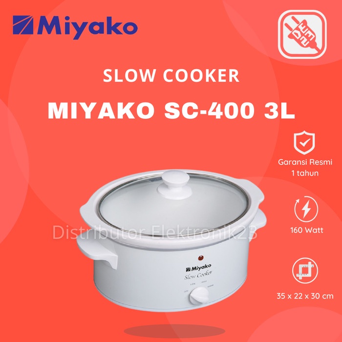 Guk Miyako Slow Cooker 4,5 Liter - Sc-400
