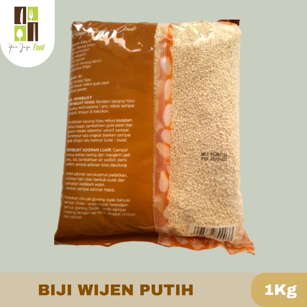 Wijenku Biji Wijen Sangrai Putih Super Premium 1Kg