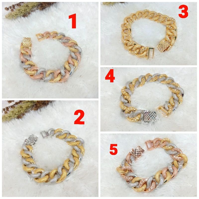 Gelang sisik naga emas muda kadar 15% (6 gram) bs request berat dan kadar