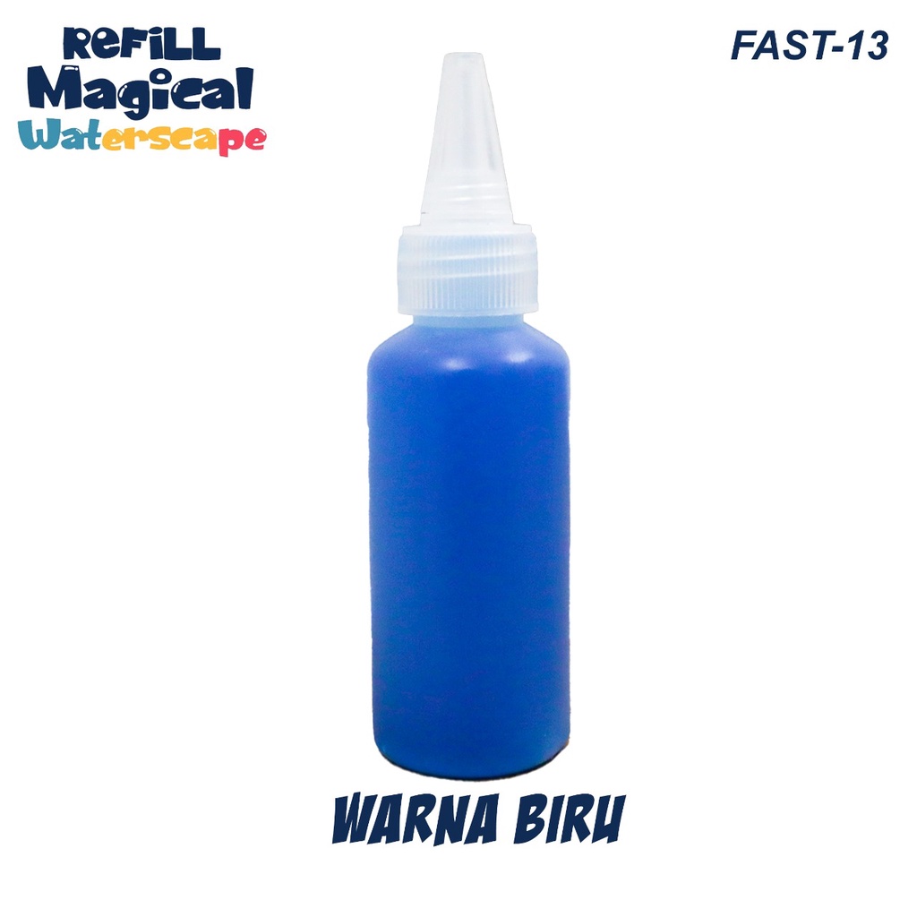 Refill Mainan Edukasi Anak Magical Waterscape Gel 5 warna dan 2 pcs Serbuk Ajaib