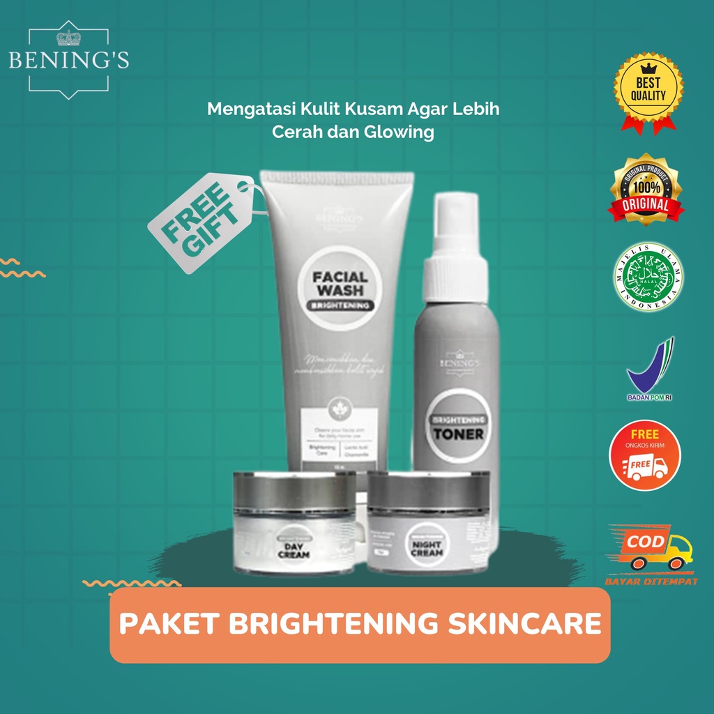 PAKET BRIGHTENING SKINCARE BENING INDONESIA BY DR. OKY PRATAMA | MENCERAHKAN & MENGATASI KULIT KUSAM