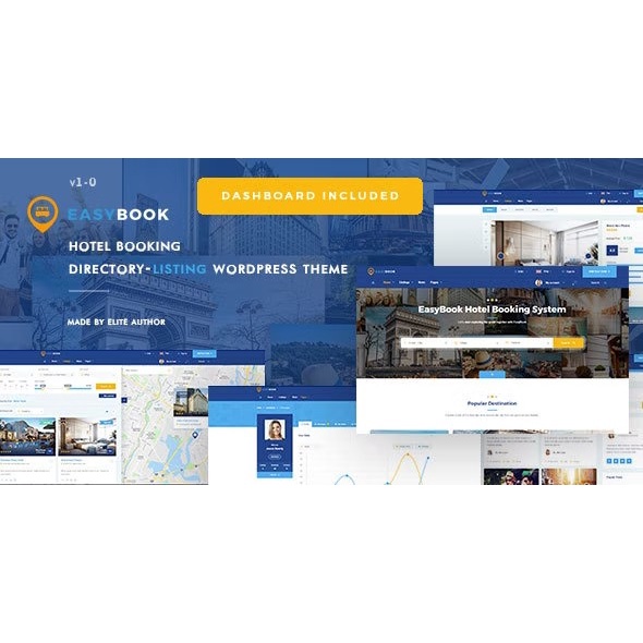 EasyBook - Hotel & Tour Booking WordPress Theme