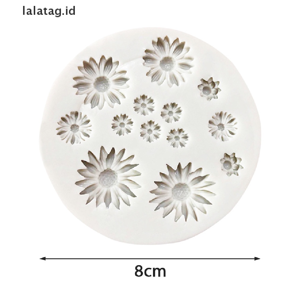 [lalatag] Cetakan Silikon Bentuk Bunga Krisan Daisy Liar Cetakan Kue Decorag [ID]