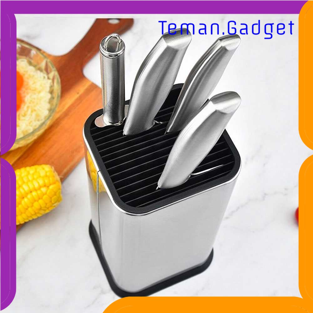 TG - DPR ANHO Tempat Pisau Dapur Spatula Stand Holder Stainless Steel - SUS435